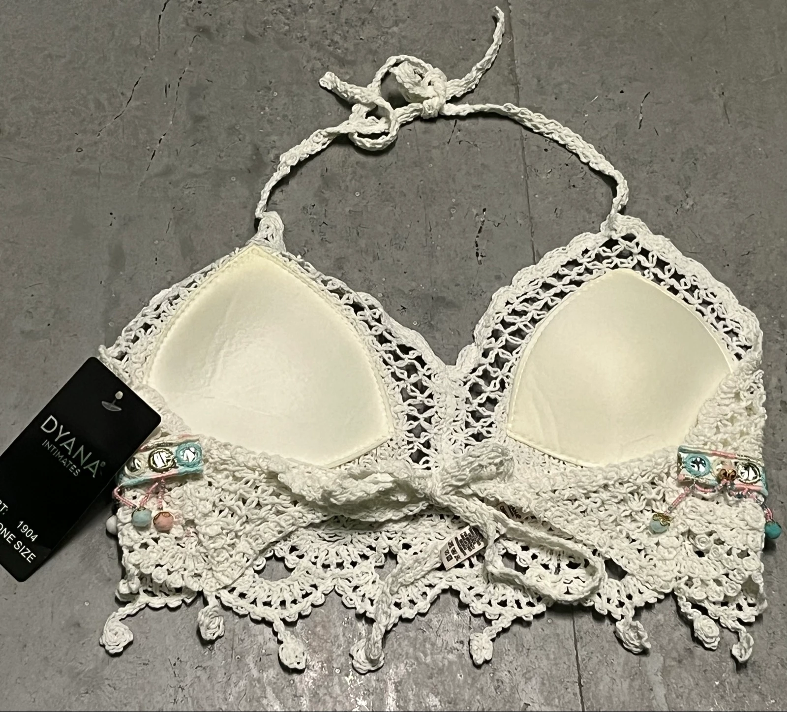 Top de crochê com contas e bolinhas – photo 10
